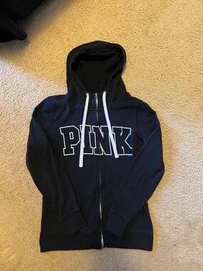 Victoria's Secret PINK Black Zip Hoodie